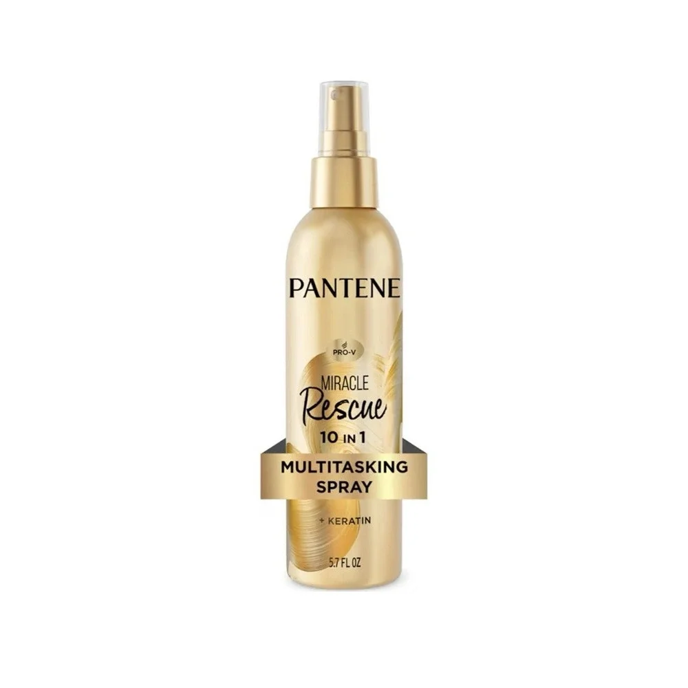 ✅Pantene Miracle Rescue 10 in 1 Multitasking Leave in Spray Conditioner, 5.7 Oz